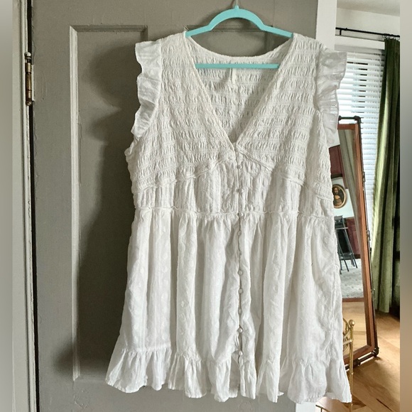 Anthropologie Dresses & Skirts - Anthropologie Peregrine Smocked Flutter Sleeve Mini Dress 3X